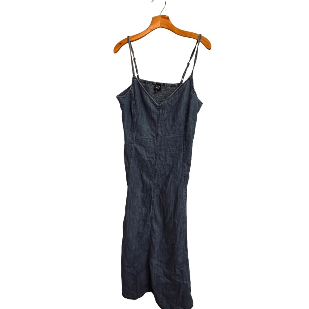 GAP DENIM Sweetheart Maxi Dress Size L - Picture 3 of 7